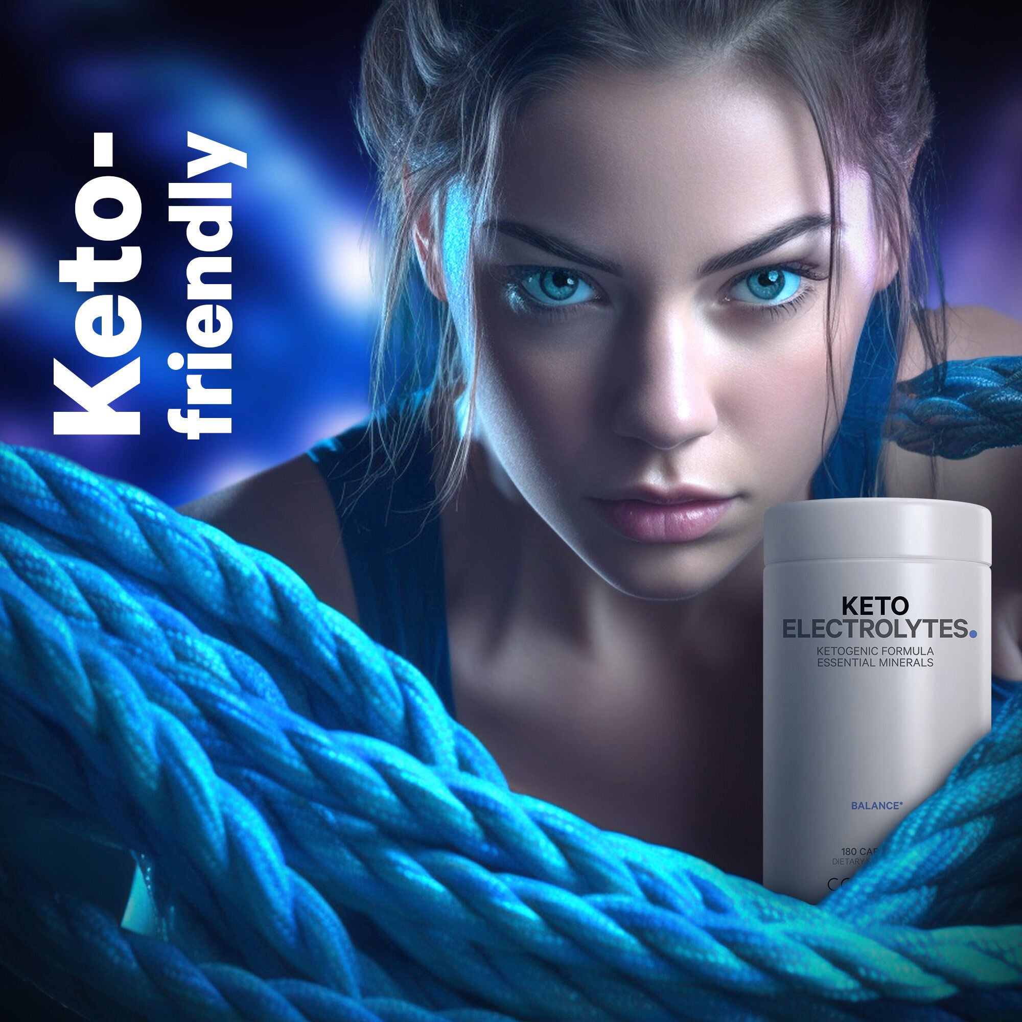 Keto Electrolytes Vegan Ketogenic Minerals Hydration Formula - 180 Capsules (90 Servings)